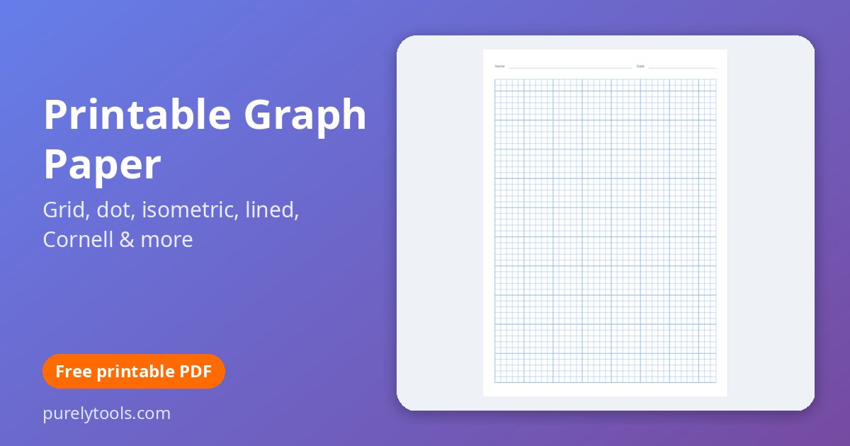 Printable Graph Paper preview