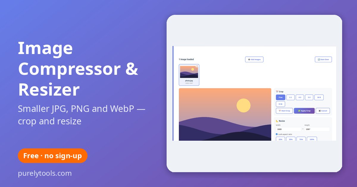 Image Compressor, Resizer & Cropper preview