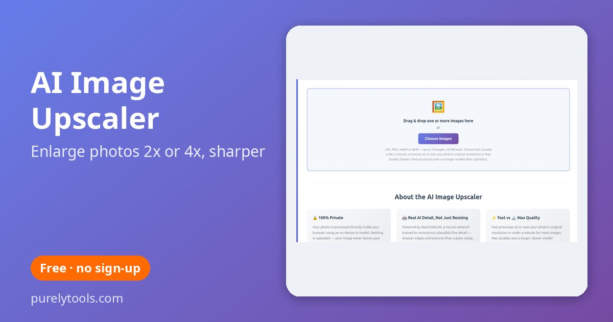 AI Image Upscaler preview