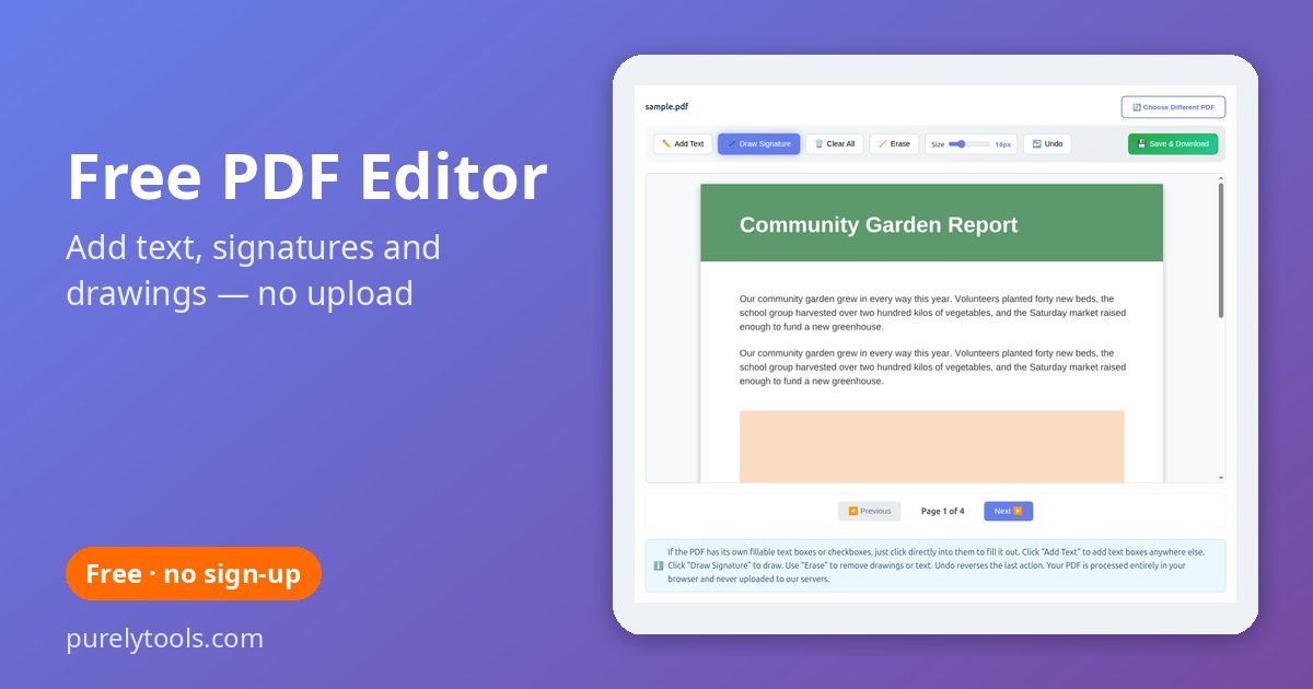 Free PDF Editor preview