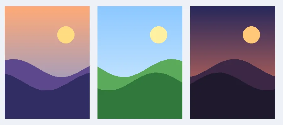 Three photos ready to combine into one PDF